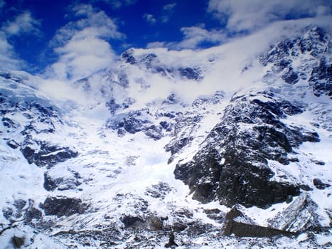 east wall of monte rosa