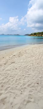 Honeymoon Beach on the island of Saint John in the US Virgin Islands.