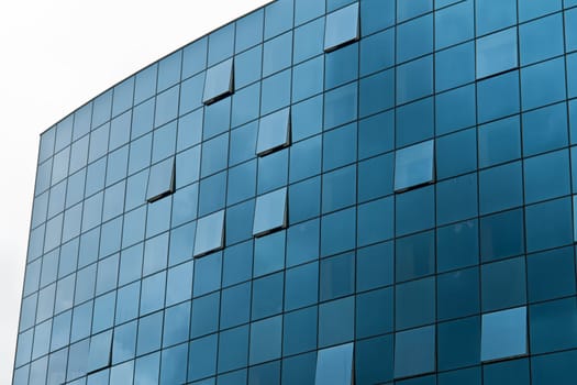 New modern futuristic design office building in business center big city life