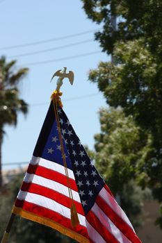 American flag close up.