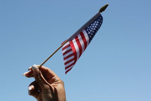 American flag close up.