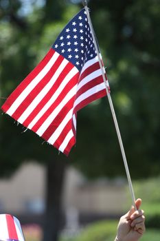 American flag close up.