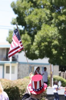 American flag close up.