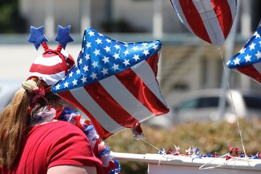 American flag close up.