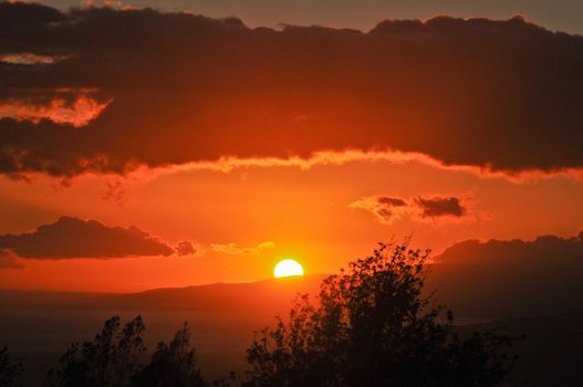 Beautiful sunset on Maui