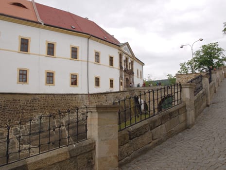 the way to chateau - the castle in Decin, Czech Republic 