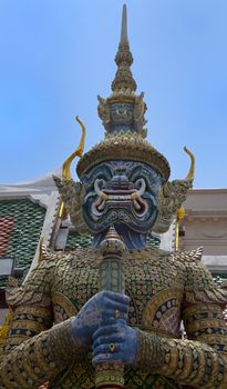 Guard Statue in the Grand Palace, Bangkok.