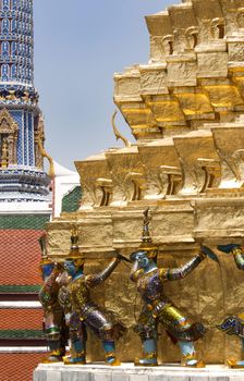 Guard Statues at the Grand Palace in Bangkok, Thailand,