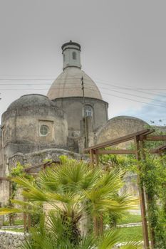 HDR image of an old Italian church on the island of Capri.