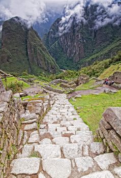 Machu Picchu - The Lost City of the Incas in Peru. A Unesco World Heritage Site