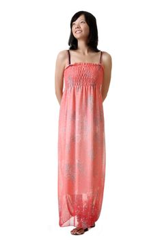 Elegant lady, full length portrait of Asian woman isolated on white background.