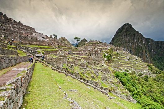 Machu Picchu - The Lost City of the Incas in Peru. A Unesco World Heritage Site