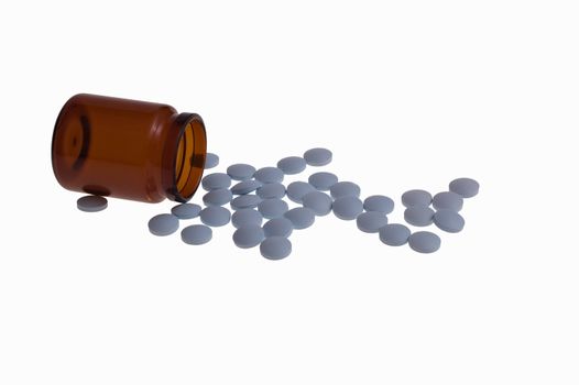 Birth Control Pills  isolated on white