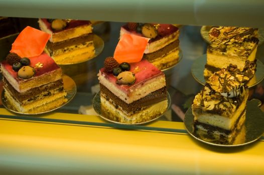 Close up with tasty cake for special events