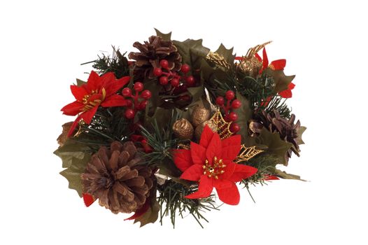 Christmas decoration, isolated against a white background