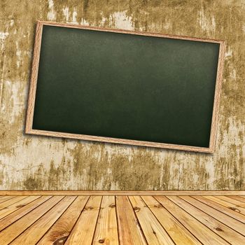 Photo of abstract interior with school blackboard