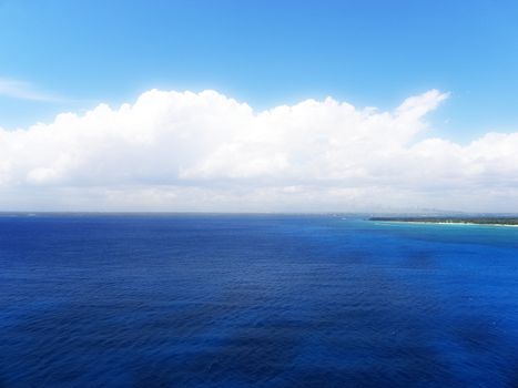 the beautiful sea near Catalina Island in the Caribbean