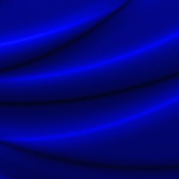 Abstract Background - Blue Glossy Silky Drapery - Illustration