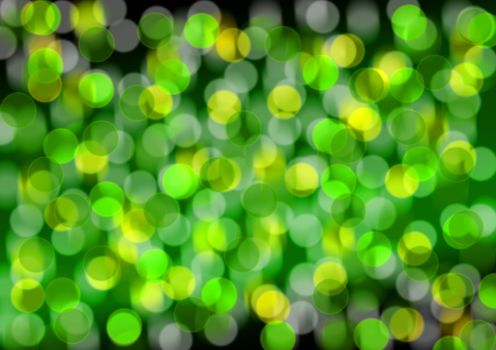 Abstract Background - Green Bokeh