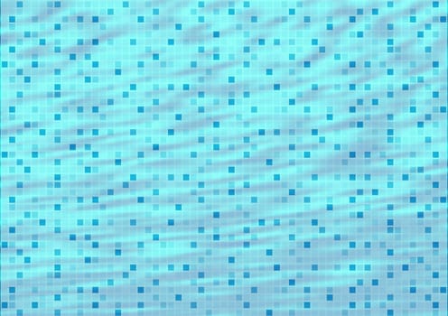 Abstract Background  - Blue Swimming Pool Tiles Under Water