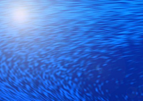 Blue Abstract Background - Water Surface 