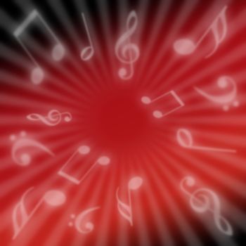 Abstract Background - Tones on Red Background