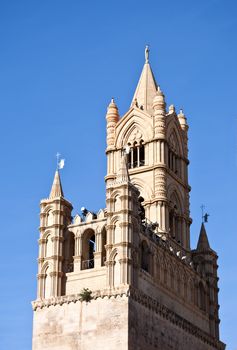 Details of the beautiful cathedral of Palermo
