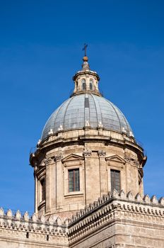 Details of the beautiful cathedral of Palermo