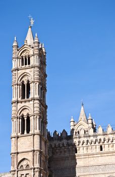 Details of the beautiful cathedral of Palermo
