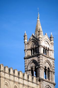 Details of the beautiful cathedral of Palermo