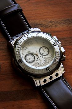 the silver chronograph time luxury equipment