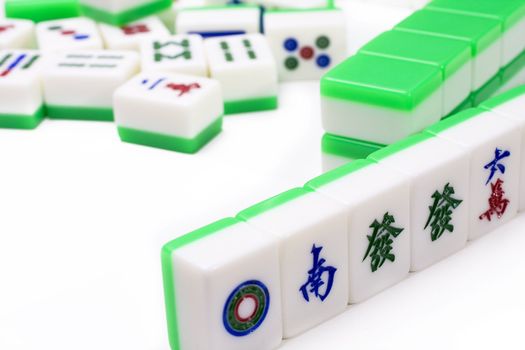 Mahjong, very popular game in China