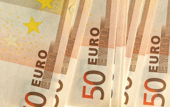 Euro banknote (currency of the European Union) - selective focus