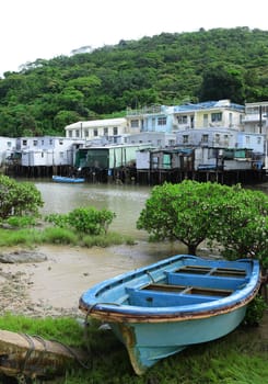 Tai O fishing village with stilt house in Hong Kong