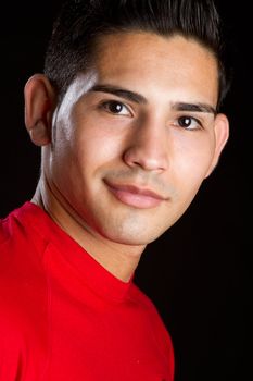 Smiling hispanic man portrait headshot