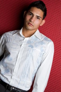 Handsome young hispanic man