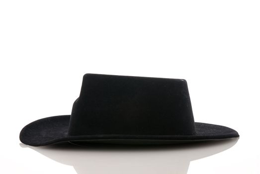 Black hat isolated on white background.