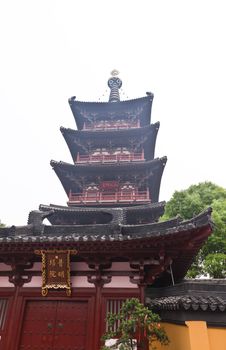 Han-Shan-Si Temple famous in the bell sound in Suzhou city China
