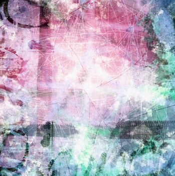 Computer designed high detailed grunge abstract textured background - collage with space for your text. 