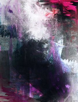 Computer designed high detailed grunge abstract textured background - collage with space for your text. .All brushes, elements and painting used are created by me and from my work