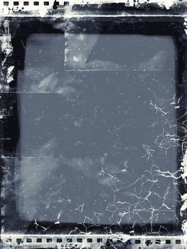 Computer designed highly detailed film frame with space for your text or image. Nice grunge element for your projects. More images like this in my portfolio
