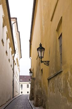 Street in old town Prague city