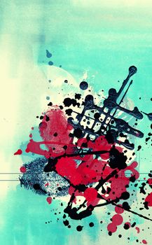 Computer designed high detailed grunge abstract textured background - collage with space for your text. 