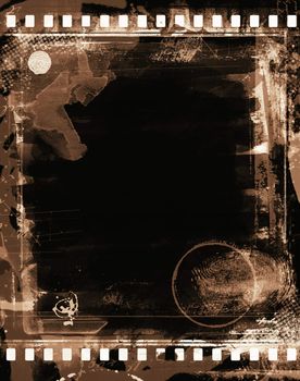 Computer designed highly detailed film frame with space for your text or image. Nice grunge element for your projects. More images like this in my portfolio