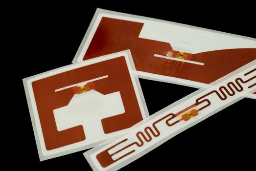 stock pictures of different types of tags for RFID purposes