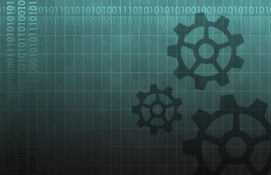 Mechanical Background Art Data Design Abstract