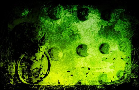 Grunge Ancient Chinese Dragon Door Textured Background