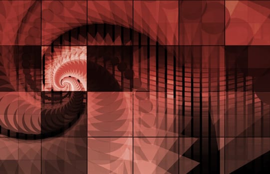 Creative Squares Background on Cubes and Squares