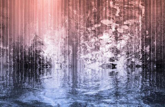 Trendy Modern Disco Music Album Cover Abstract