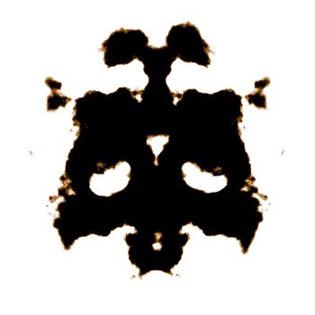 Rorschach Test of an Ink Blot Card